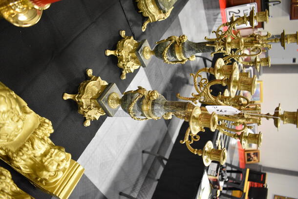 2 BEAUTIFUL Candelabras. 8x8x24. 2x Your Bid! - Image 2 of 7