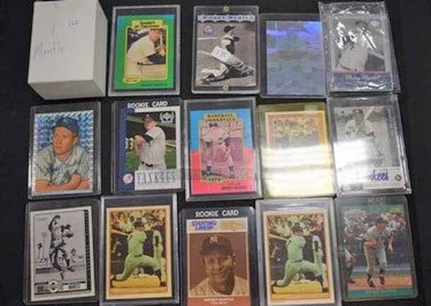ALL IN ONE MONEY! Lot Of Various Mickey Mantle Trading Cards Including Rookie Cards!