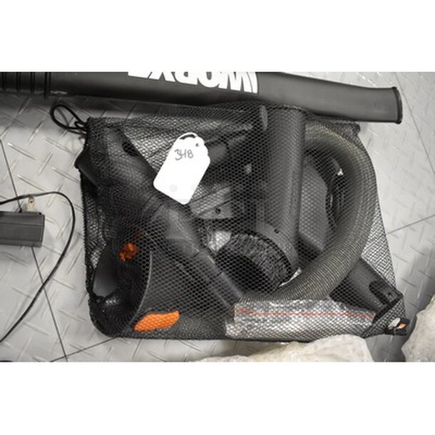 BARELY USED! Worx Model WG 545.1 Leaf Blower With Attachments! 20V - Image 5 of 5