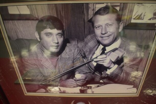 Picture of Joe Namath and Mickey Mantle with Golf Ball! Picture Signed by Joe Namath and Golf Ball Signed By Mickey Mantle. Comes With Letter of Authenticity! 21x2.5x21. - Image 3 of 11