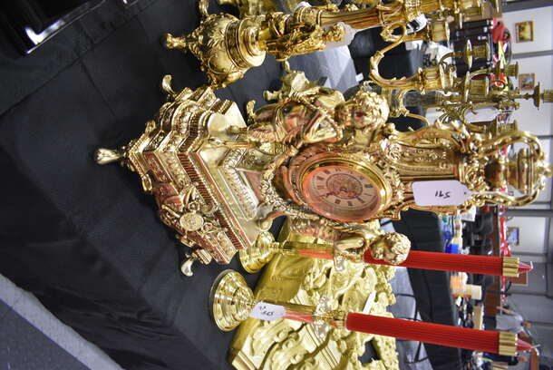 AMAZING! Design Toscano Chateau Beaumont Clock. 12x9x24 - Image 3 of 10