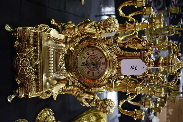 AMAZING! Design Toscano Chateau Beaumont Clock. 12x9x24 - Image 4 of 10
