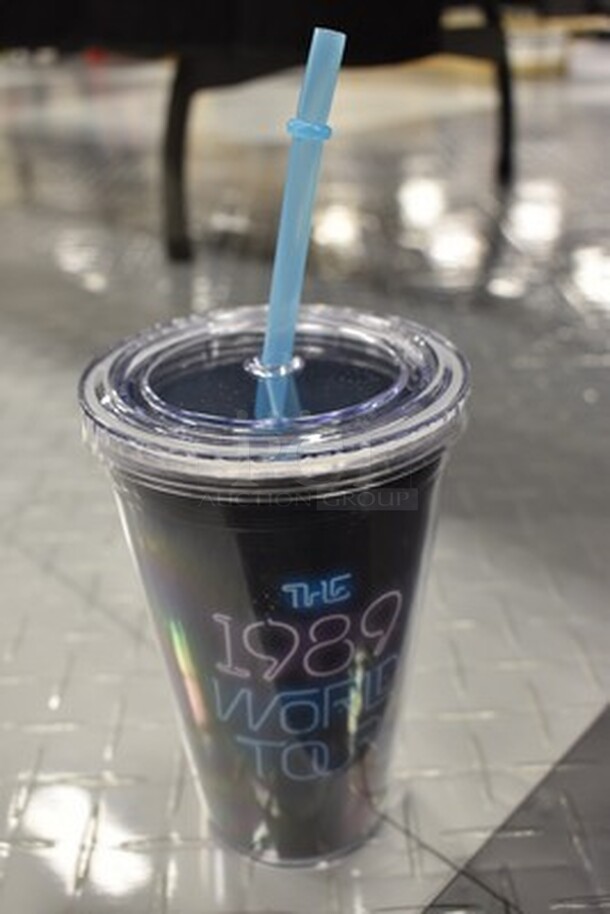 3 Taylor Swift The 1989 World Tour Tumblers With Straws! 3x Your Bid! - Image 4 of 4