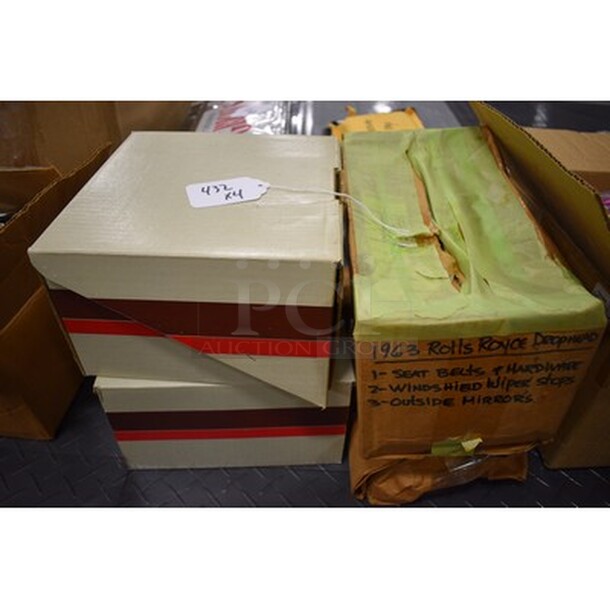 4 Boxes Rolls Royce Parts! 4x Your Bid! 