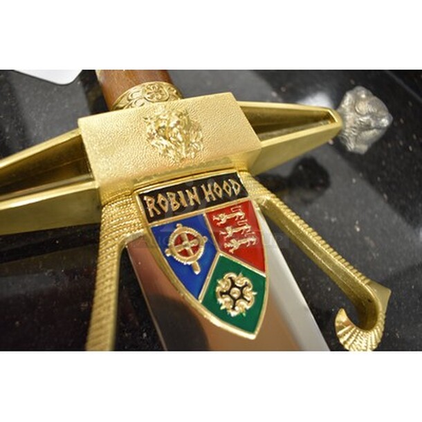 AWESOME! Medieval Robin Hood Sword With Stainless Steel Blade! 45x1x8 - Image 3 of 7
