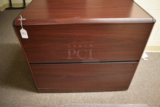 Wooden File Cabinet. 36x20x26.
