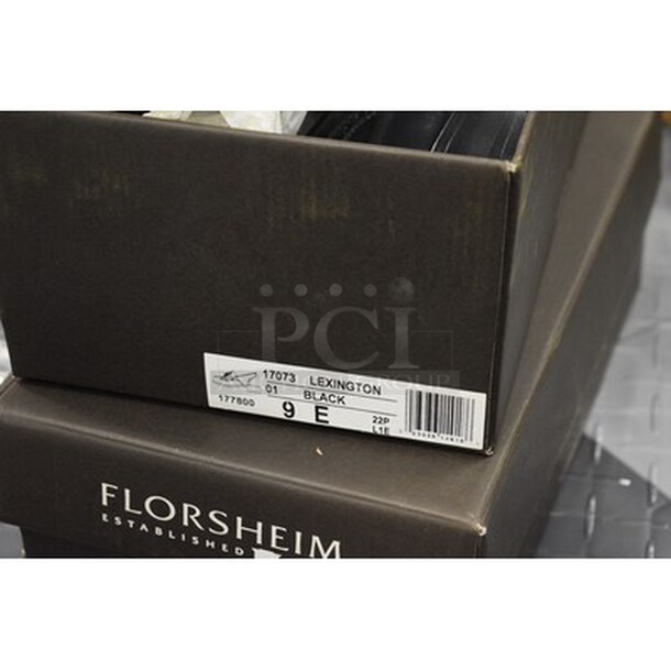 2 BRAND NEW IN BOX! Florsheim Brand Men's Leather Shoes. Size 9. 2x Your Bid! - Image 5 of 8