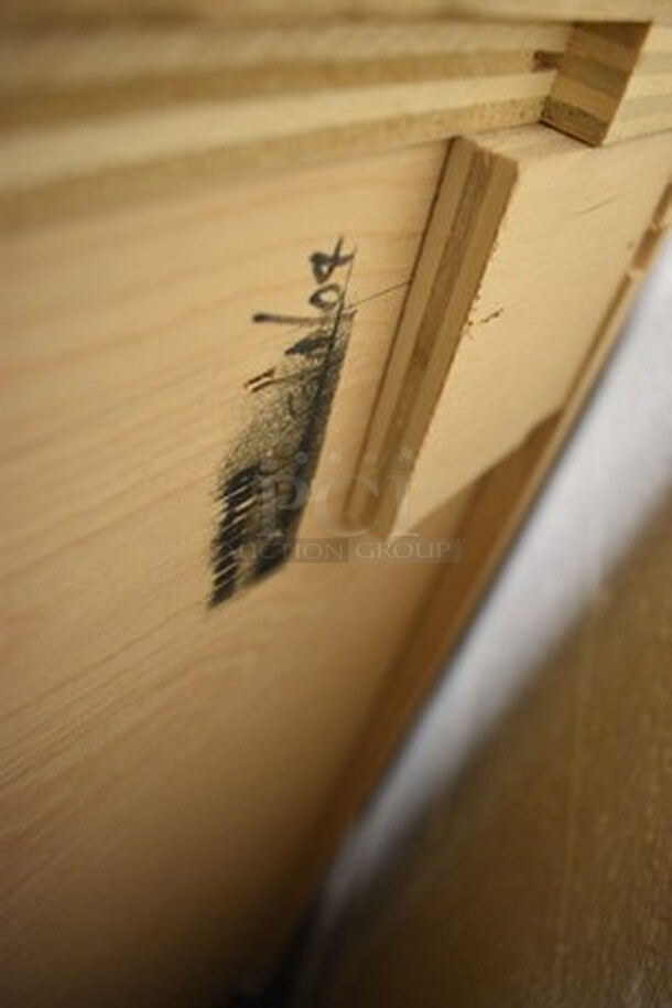 Wooden Drawer With Glass Top. 54x31x33 - Image 7 of 7