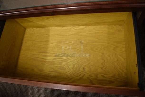 Wooden File Cabinet. 36x19x30 - Image 5 of 6