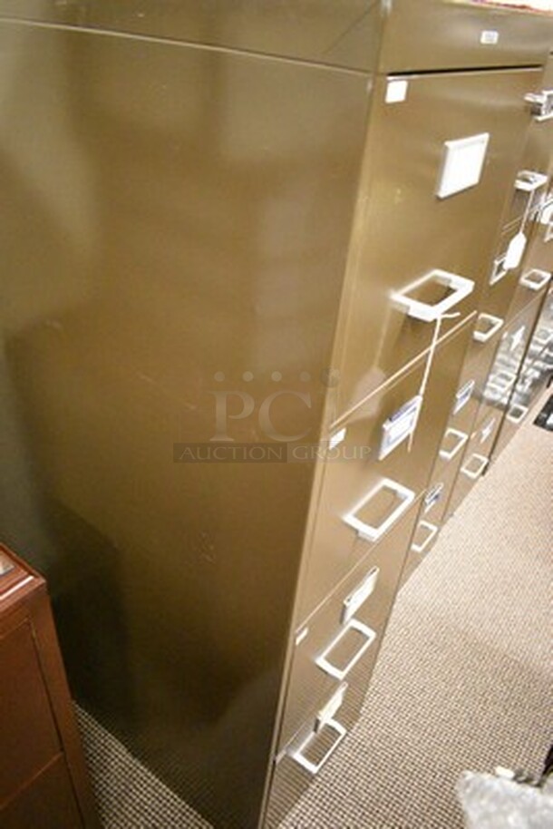 2 Cole Brand 4 Drawer File Cabinet. 15x27x52. 2x Your Bid! - Image 4 of 5