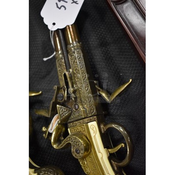 WOW! 2 Antique 1750 W Bailes Double-Barreled Turn-Over Pistol Replicas! 2x Your Bid! - Image 4 of 7