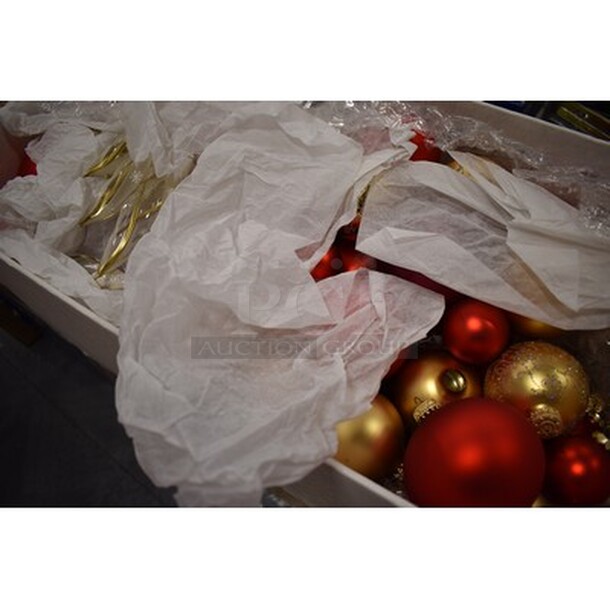 7.5' Articial Michigan Fir Light-Up Tree with Box Holiday Decorations - Image 4 of 4