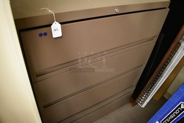 LBF Brand 4 Drawer File Cabinet. 42x18x54 - Image 3 of 6