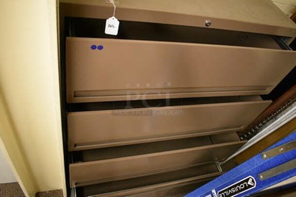 LBF Brand 4 Drawer File Cabinet. 42x18x54 - Image 5 of 6
