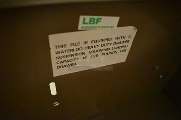 LBF Brand 4 Drawer File Cabinet. 42x18x54 - Image 6 of 6