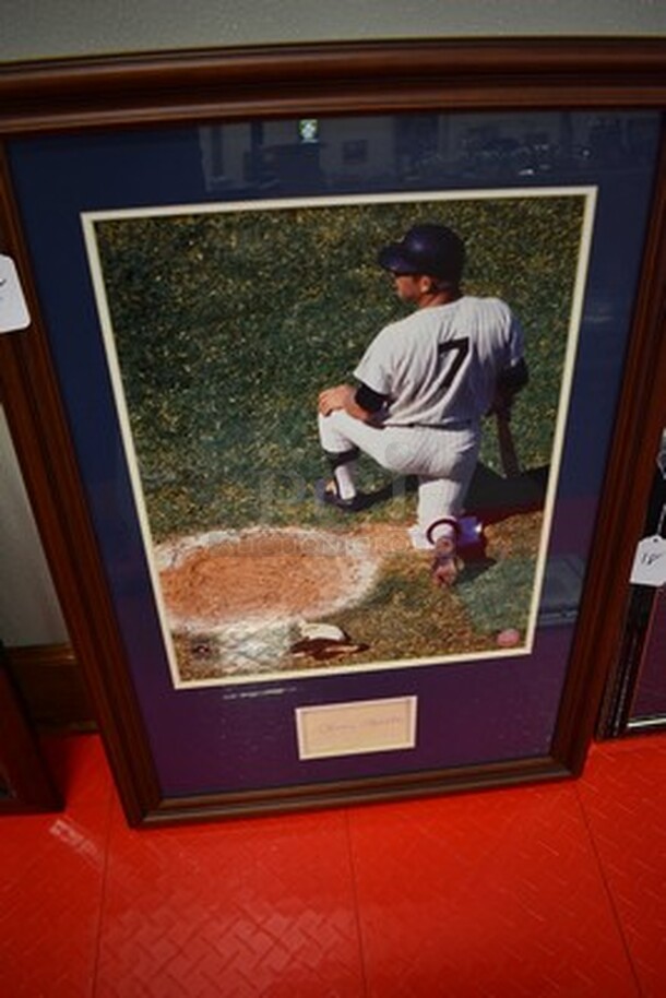 Cooperstown Collection Framed Picture of Mickey Mantle signed by Mickey Mantle! Major League Baseball Hologram DB 334070127. 23x1x33 - Image 1 of 9