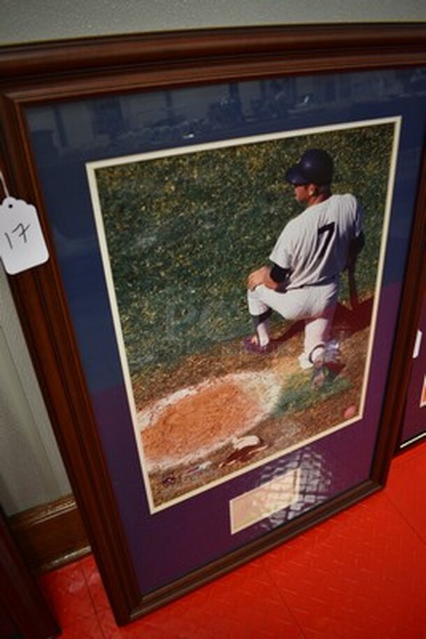 Cooperstown Collection Framed Picture of Mickey Mantle signed by Mickey Mantle! Major League Baseball Hologram DB 334070127. 23x1x33 - Image 2 of 9