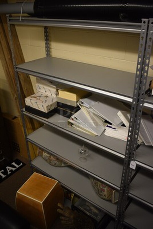 2 Metal Shelving Units! Contents Not Included. 48x18x83 - Image 1 of 8
