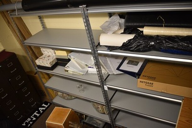 2 Metal Shelving Units! Contents Not Included. 48x18x83 - Image 3 of 8