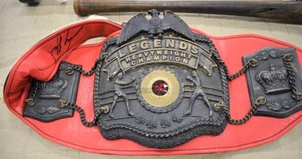 Legends Heavy Weight Champion Belt Signed By Larry Holmes! - Image 1 of 8