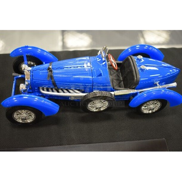 SWEET! Burago Bugatti Type 59 Blue Diecast Model Collectible Car! 9x5x3