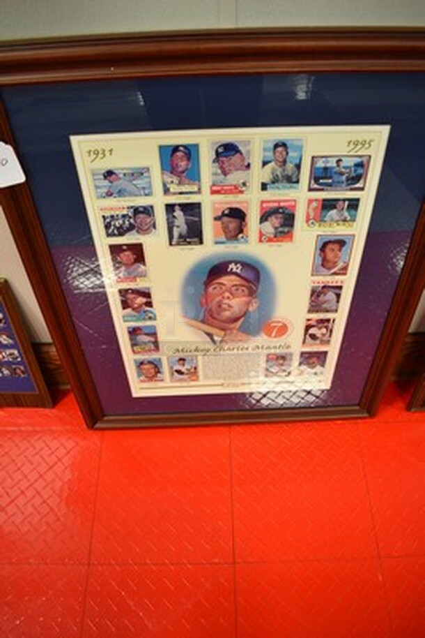 AMAZING! Mickey Mantle Topps Commemorative Card Sheet. Only 10,000 Produced! Comes with Certificate of Authenticity.4,351/10,000. 27x1x33.5  - Image 1 of 12