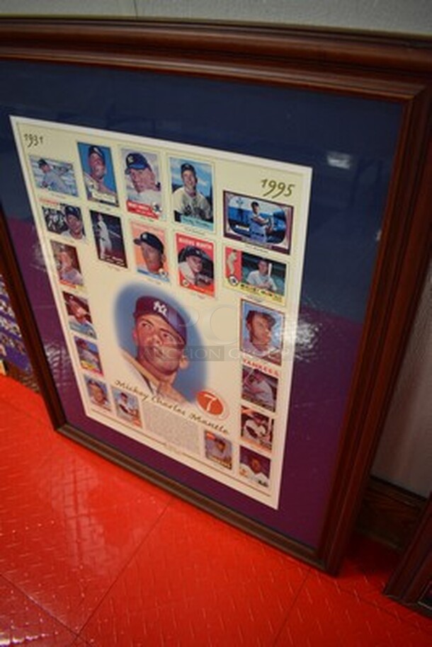 AMAZING! Mickey Mantle Topps Commemorative Card Sheet. Only 10,000 Produced! Comes with Certificate of Authenticity.4,351/10,000. 27x1x33.5  - Image 2 of 12