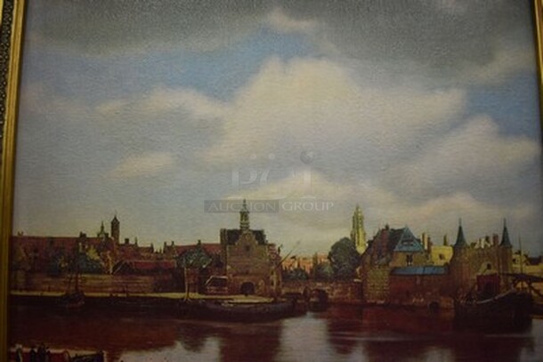 AMAZING! View of Deft Painting  Johannes Vermeer From Art Dealer Ed Mero! 22x3x19 - Image 5 of 9