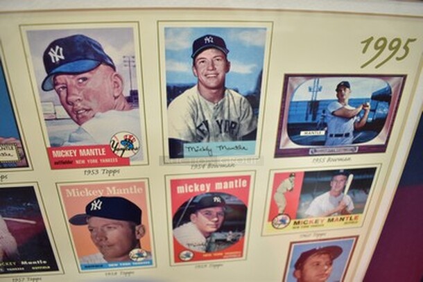 AMAZING! Mickey Mantle Topps Commemorative Card Sheet. Only 10,000 Produced! Comes with Certificate of Authenticity.4,351/10,000. 27x1x33.5  - Image 5 of 12