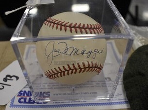 AWESOME! Baseball Autographed By Joe DiMaggio. Comes With Certificate of Authenticity!