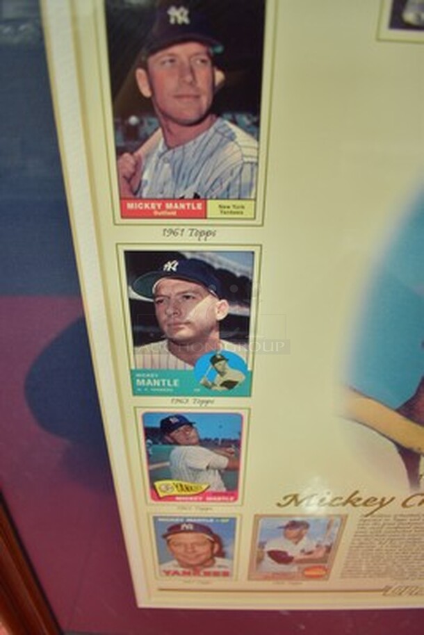 AMAZING! Mickey Mantle Topps Commemorative Card Sheet. Only 10,000 Produced! Comes with Certificate of Authenticity.4,351/10,000. 27x1x33.5  - Image 6 of 12
