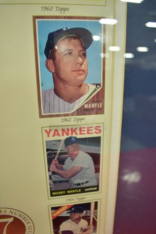 AMAZING! Mickey Mantle Topps Commemorative Card Sheet. Only 10,000 Produced! Comes with Certificate of Authenticity.4,351/10,000. 27x1x33.5  - Image 7 of 12