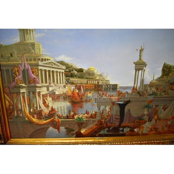 STUNNING! Thomas Cole The Consummation of Empire Painting From Art Dealer Ed Mero! 85x4x61 - Image 4 of 11