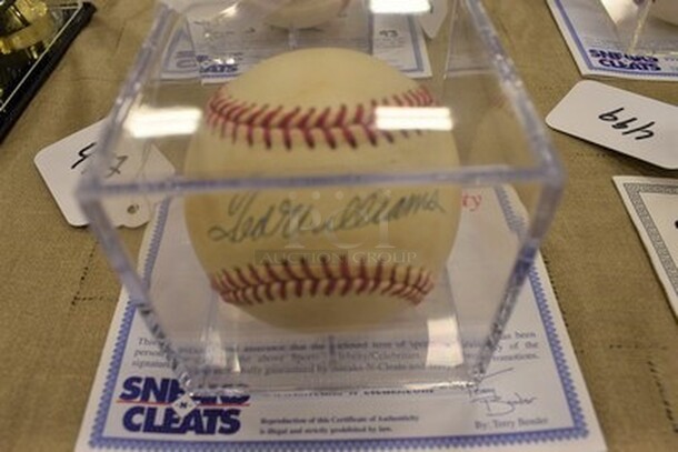 AWESOME! Baseball Autographed By Ted Williams. Comes With Certificate of Authenticity! - Image 1 of 6