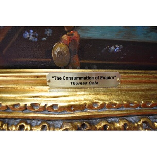 STUNNING! Thomas Cole The Consummation of Empire Painting From Art Dealer Ed Mero! 85x4x61 - Image 5 of 11