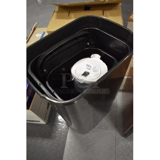 Trash Cans and Coffee Pot. ALL IN ONE MONEY! - Image 2 of 3