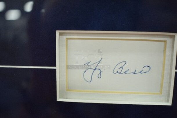 Cooperstown Collection Autographed Picture of New York Yankees Yogi Berra, Whitey Ford, and Mickey Mantle! Comes with Certificate of Authenticity.   - Image 4 of 11