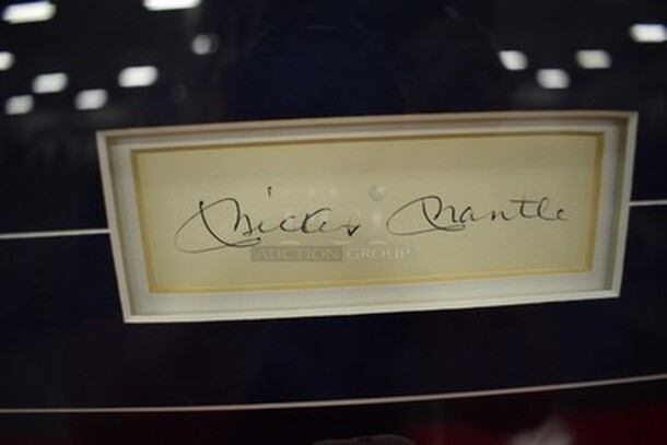 Cooperstown Collection Autographed Picture of New York Yankees Yogi Berra, Whitey Ford, and Mickey Mantle! Comes with Certificate of Authenticity.   - Image 6 of 11