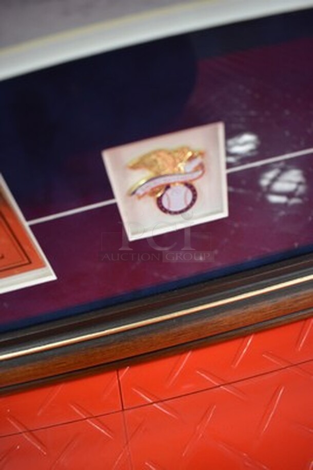 Cooperstown Collection Autographed Picture of New York Yankees Yogi Berra, Whitey Ford, and Mickey Mantle! Comes with Certificate of Authenticity.   - Image 8 of 11