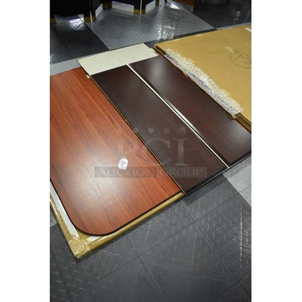 3 Bamboo Office Chair Mats With Original Packaging! 46x1x46. 3x Your Bid! - Image 2 of 4