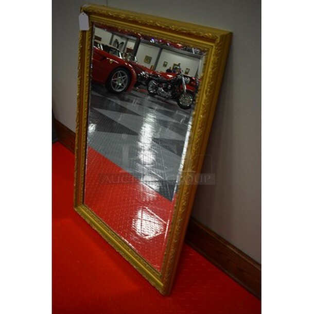 INCREDIBLE! Mirror In Custom Gold Colored Frame! 28x1.5x40 - Image 2 of 6