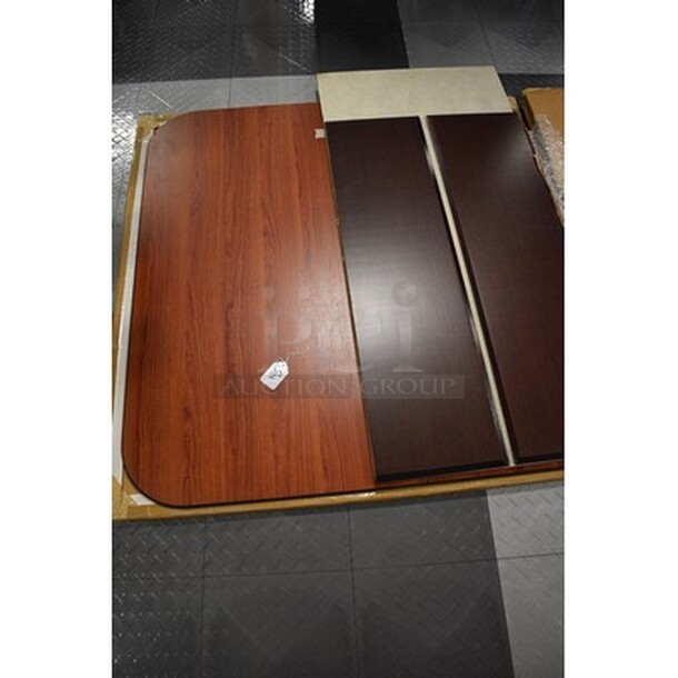 3 Bamboo Office Chair Mats With Original Packaging! 46x1x46. 3x Your Bid! - Image 4 of 4