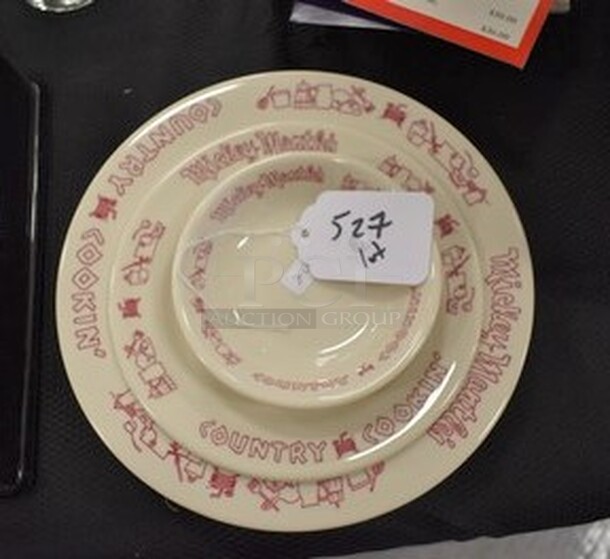 Mickey Mantle Country Cookin Plate Set! - Image 1 of 4