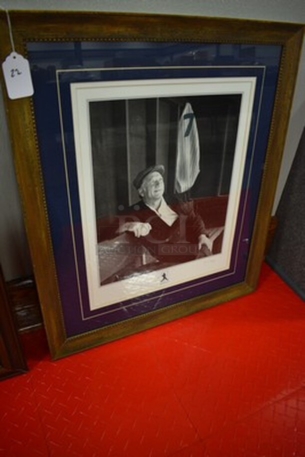 Picture of Mickey Mantle with Baseball and Jersey! 7/536. 25x1x29 - Image 3 of 7