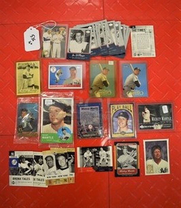 Lot Of Mickey Mantle Trading Cards Still In Packaging!