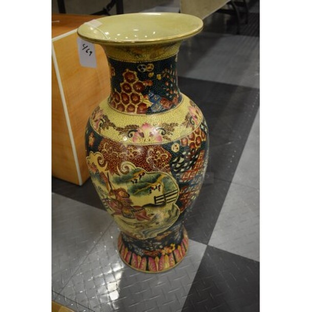 BEAUTIFUL! Decorative Vase. 12x12x24 - Image 2 of 4
