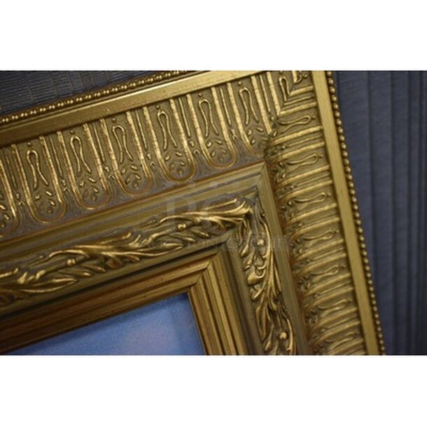 STUNNING! Boat Painting In Custom Frame! 36x1.5x26 - Image 4 of 4