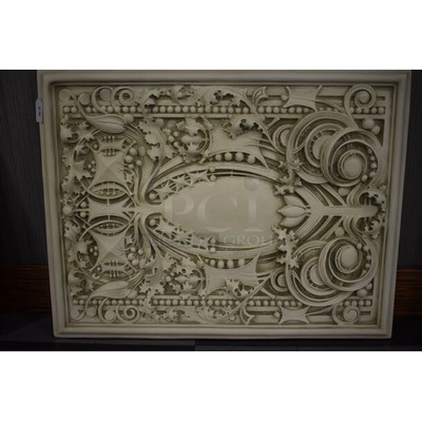 AMAZING! White Painted Wooden Wall Art! 41x2x32