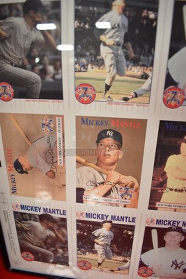 Colortlith Corporation 1996 SCITEX/DESKTOP Rampage Layout of Mickey Mantle Baseball Cards!28x1x24 - Image 7 of 12