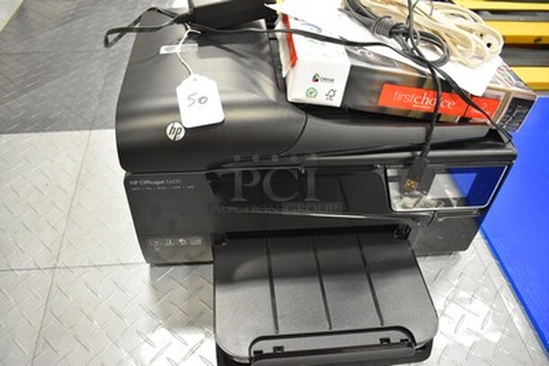 ALL IN ONE MONEY! Incldues HP Officejet 6600 Printer, Printer Paper, and Extension Cord - Image 1 of 7